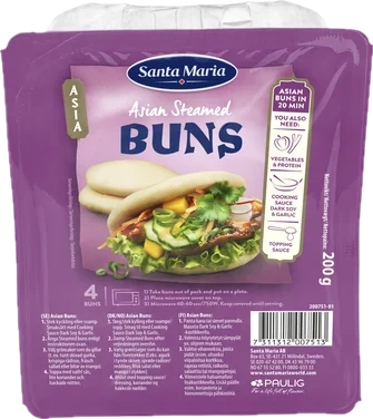 Steam Buns Asian 4stk 200g St.Maria