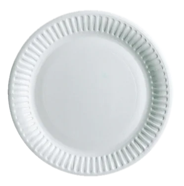 Asjett 15 cm papp, hvit     100stk