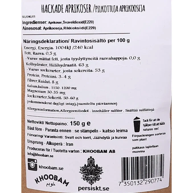 Hackade Aprikoser