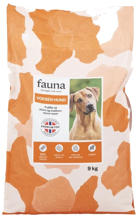 Fauna Voksen Hund Tørrfor 9kg