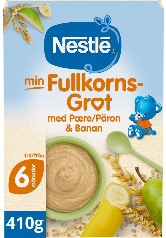 Min Fullkornsgrøt Pære og banan