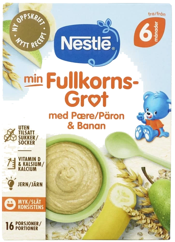 Min Fullkornsgrøt Pære og banan