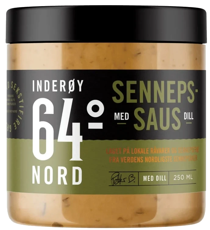 Sennepsaus m/Dill 250ml Inderøy 64° Nord