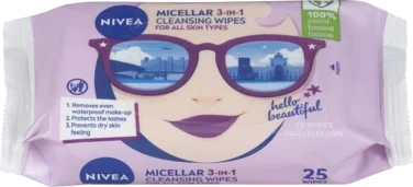Nivea Micellar 3in1 Cleansing Wipes Design Edition,25stk