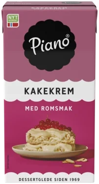 Piano Kakekrem m/Romsmak 1/2l Tine
