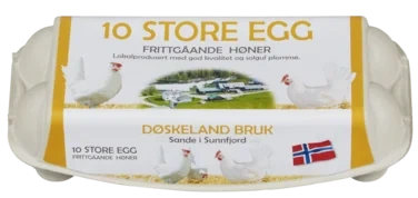 Egg Frittgående 10pk Døskeland Bruk