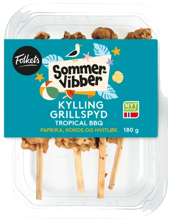 Kyllingfilet Spyd Tropical Bbq 180g Folkets