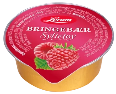 Bringebærsyltetøy 100/24g Lerum