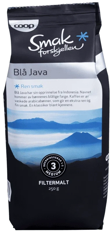 Sf Blå Java Filter 250g Coop Kaffe