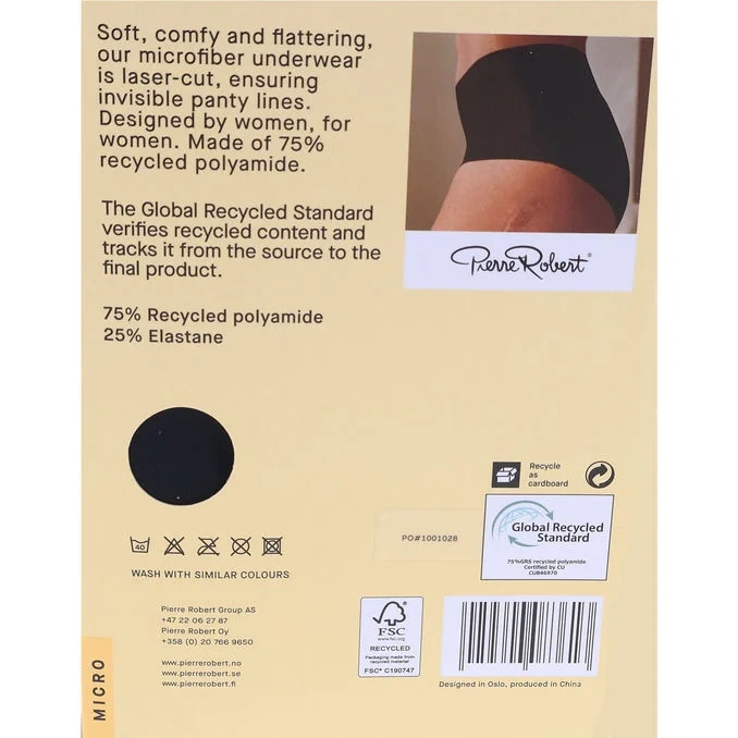 Trosor Invisible High Waist Stl. M Svart 2-pack