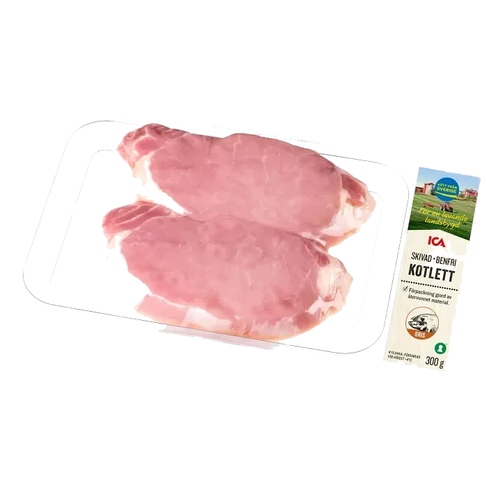 Kotlett Färsk Skivad Benfri 300g ICA