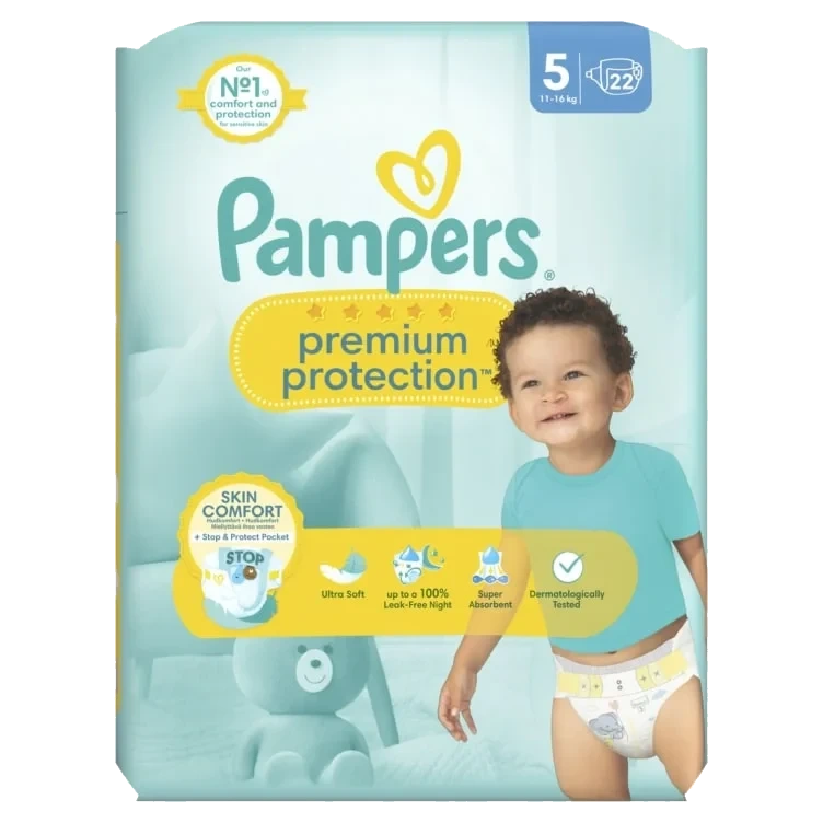Bleier Prem Prot S6 13-18kg 19st Pampers