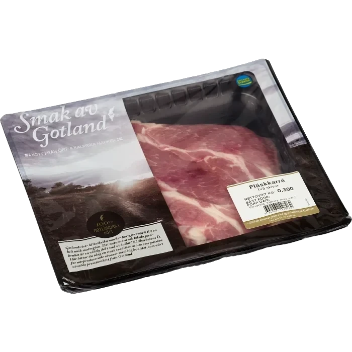 Fläskkarré skivad 300g Smak av Gotland