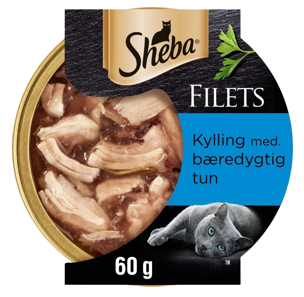 Filets Finest våtfôr til katter i skål Kylling med tunfisk, 60 g