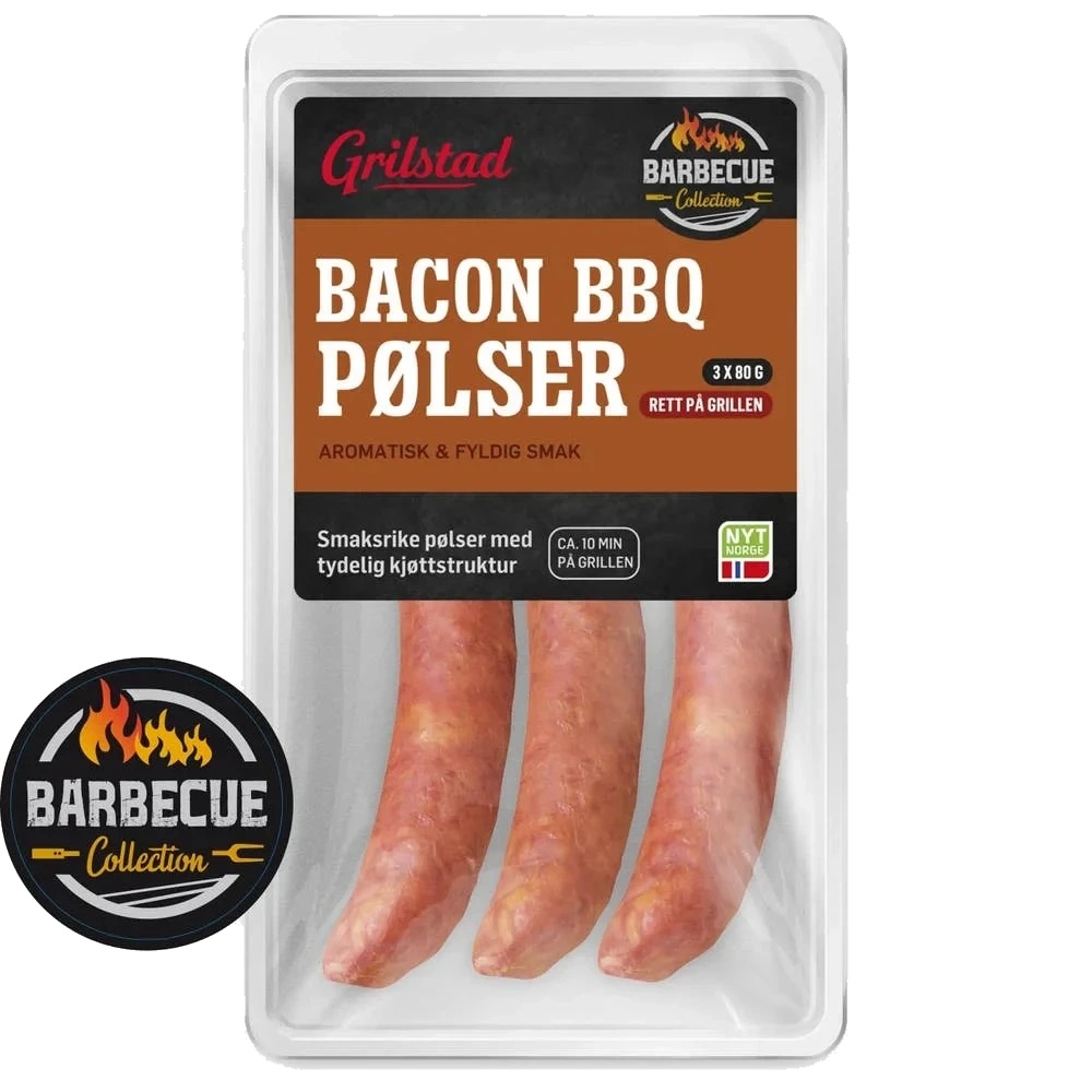 Bacon BBQ Pølser