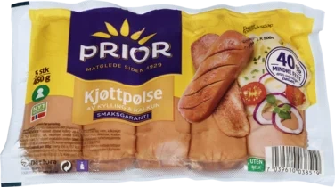 Kjøttpølse skinnfri 450g