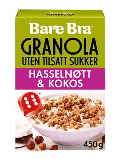 Bare Bra Granola Hasselnøtt & Kokos 450g