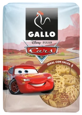 Disney Cars Pasta 300gr Gallo