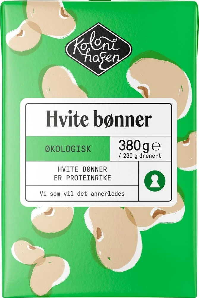 Økologiske hvite bønner