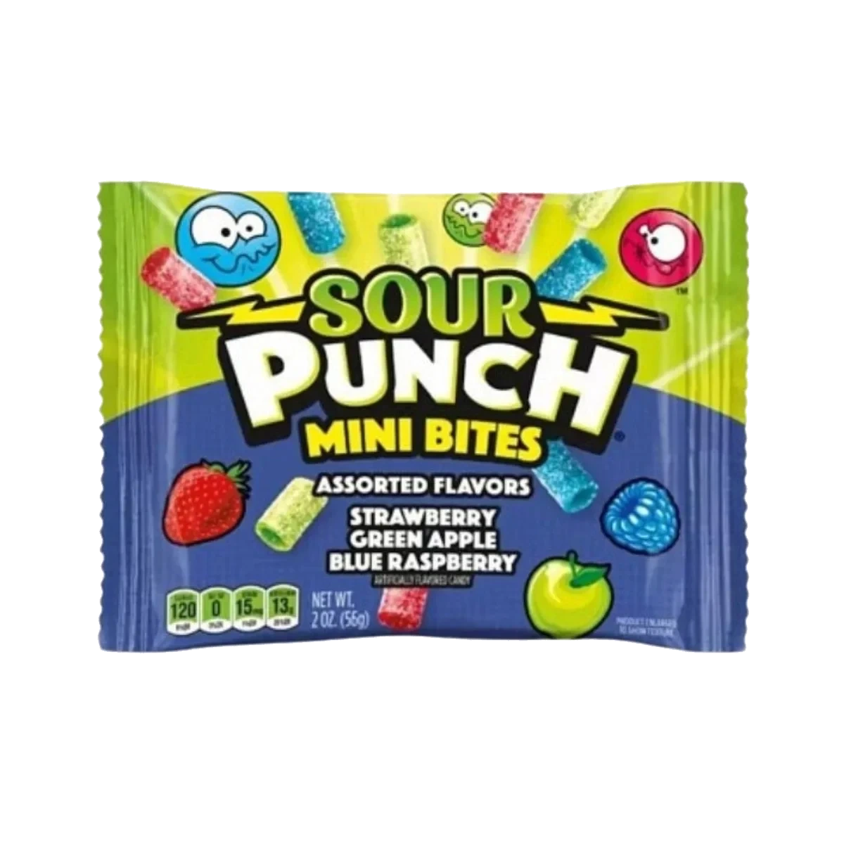 Sour Punch Mini Bites Assorted Flavors 57 g DATOVARE