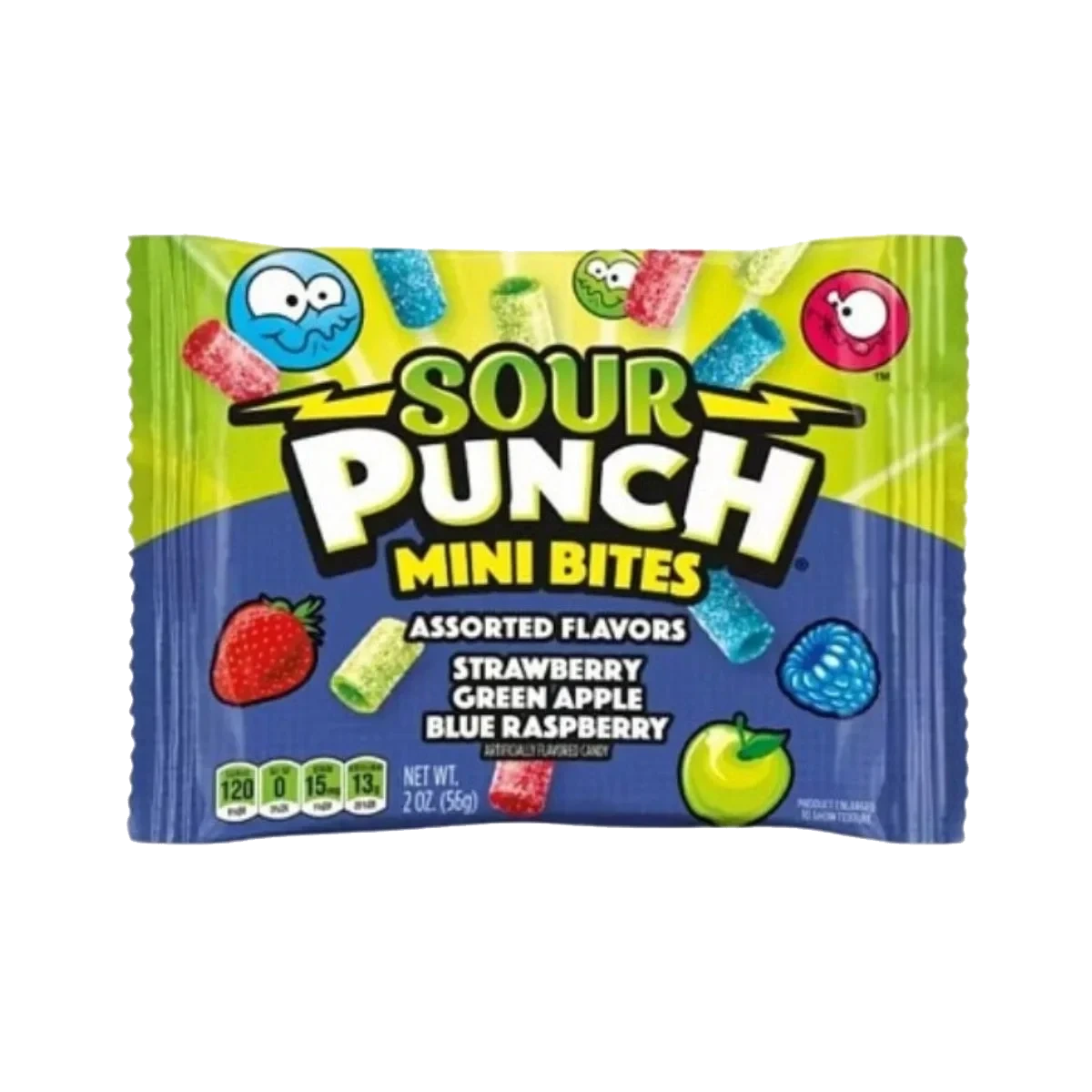 Sour Punch Mini Bites Assorted Flavors 57 g DATOVARE