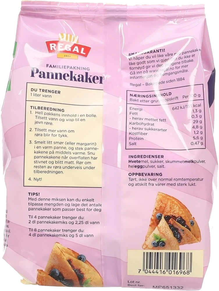 Pannekaker familiepakning