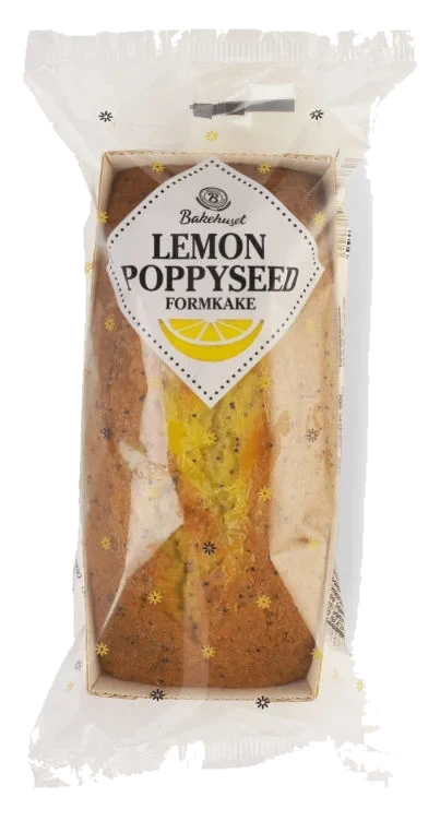 Formkake Lemon Poppyseed 270g Bakehuset