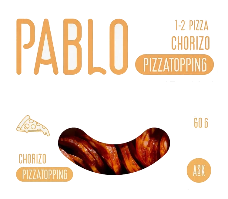 Pablo Pizzatopping Chorizo 60g Ask Gård