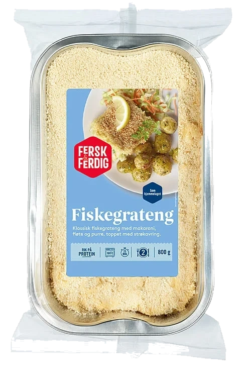 Fiskegrateng 800g Fersk&Ferdig