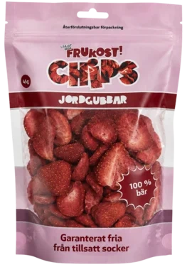 Frukost Frysetørket Jordbærchips 45g