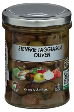 Oliven Taggiasca i Olje u/Sten 180g Castellino