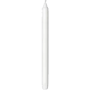 Kronelys 25cm Hvit 30stk