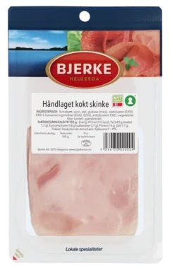 Kokt Skinke skivet 100g Bjerke