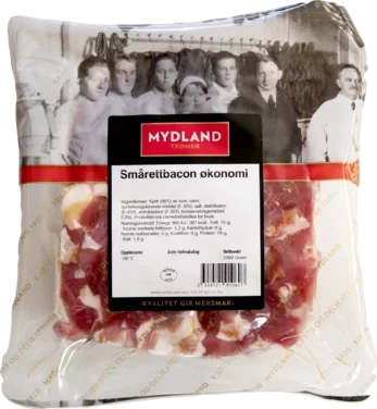 Smårettbacon Ternet Ca 1kg Mydland