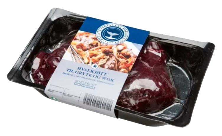 Hvalkjøtt Gryte/Wok 400g Myklebust