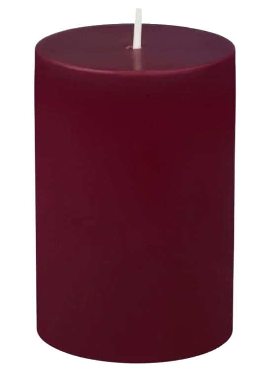 Kubbelys Vinrød 100% Stearin 10cm Unik