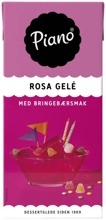 Bringebærgele 1l Piano