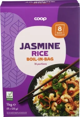 Rice Jasmin Boil-in-bag 8x125g Sust. Rice Program