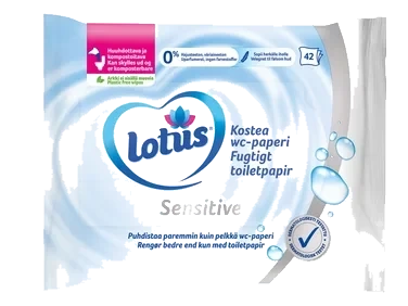 Lotus Fuktig Toalettpapir Singlepk
