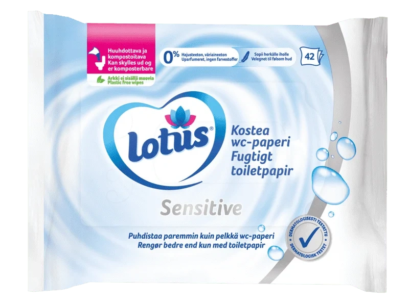 Lotus Fuktig Toalettpapir Singlepk