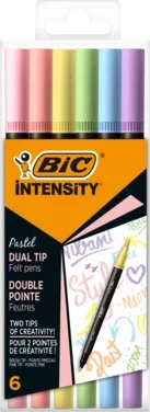 Fargeblyanter Intensity Pastel 6-pakk