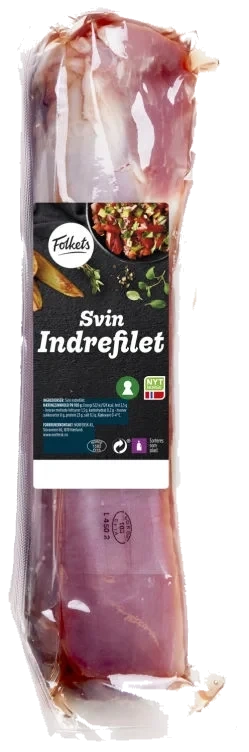 Svin Indrefilet hel Ca500g Folkets