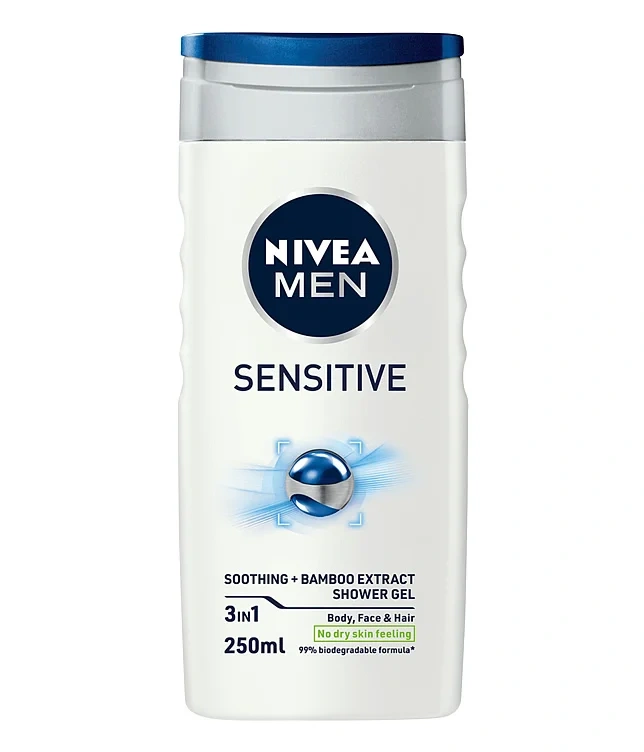 Nivea Men Shower Sensitive, 250ml