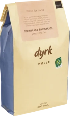 Sammalt Byggmjøl 1kg Dyrk Mølle
