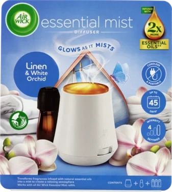 Airwick Essential Mist Starter Kit Linen & White Orchids