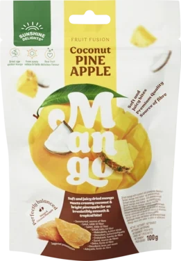 Coconut Pineapple Mango 100g Sunshine Delights