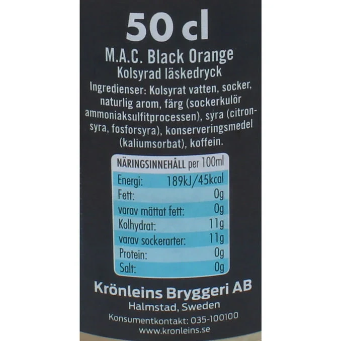 Läsk Black Orange
