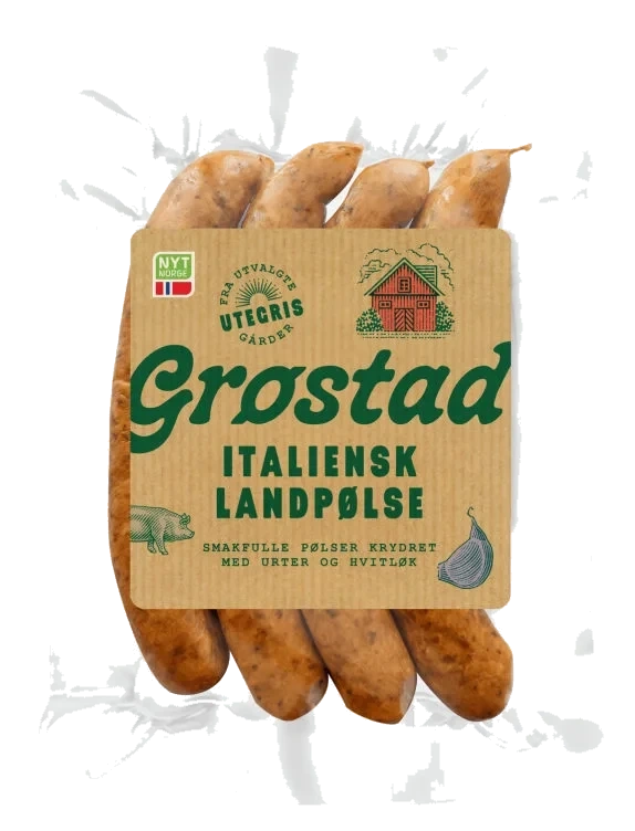Landpølse Italiensk 240g Grøstad