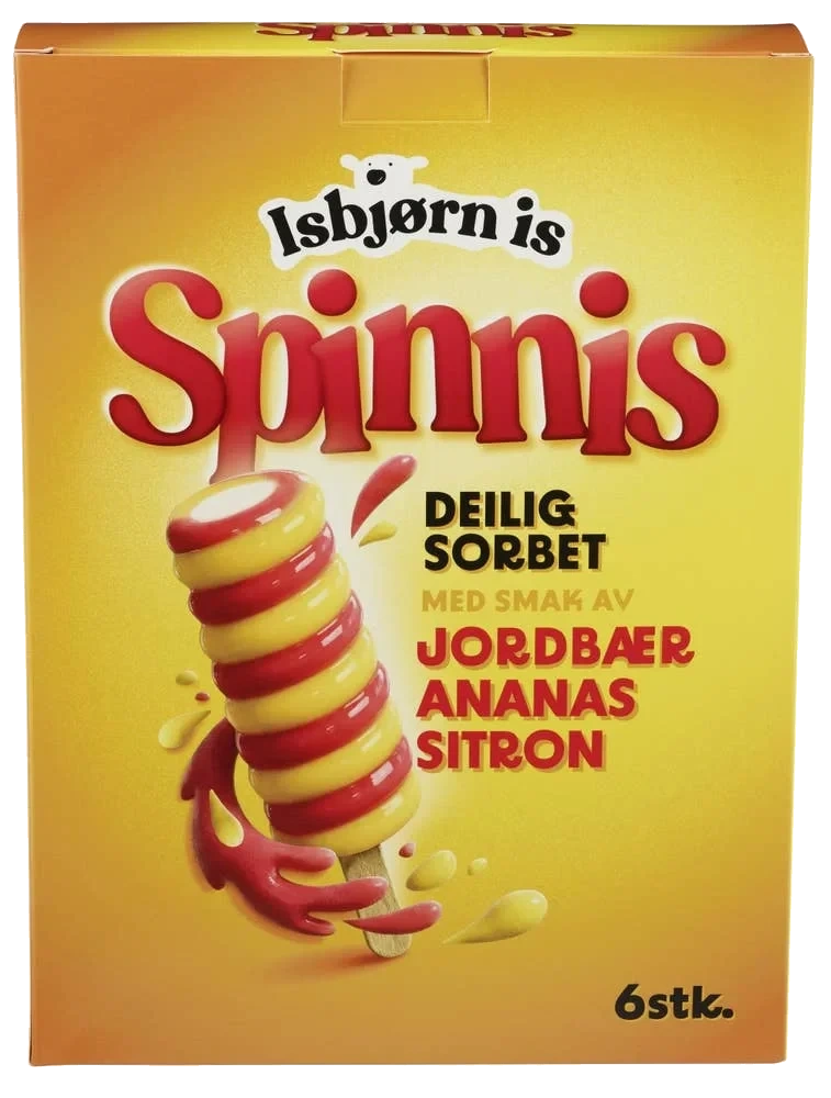 Spinnis sitron, ananas og jordbær