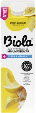 Biola Syrnet Melk Sitron/Ingefær 1000g Tine